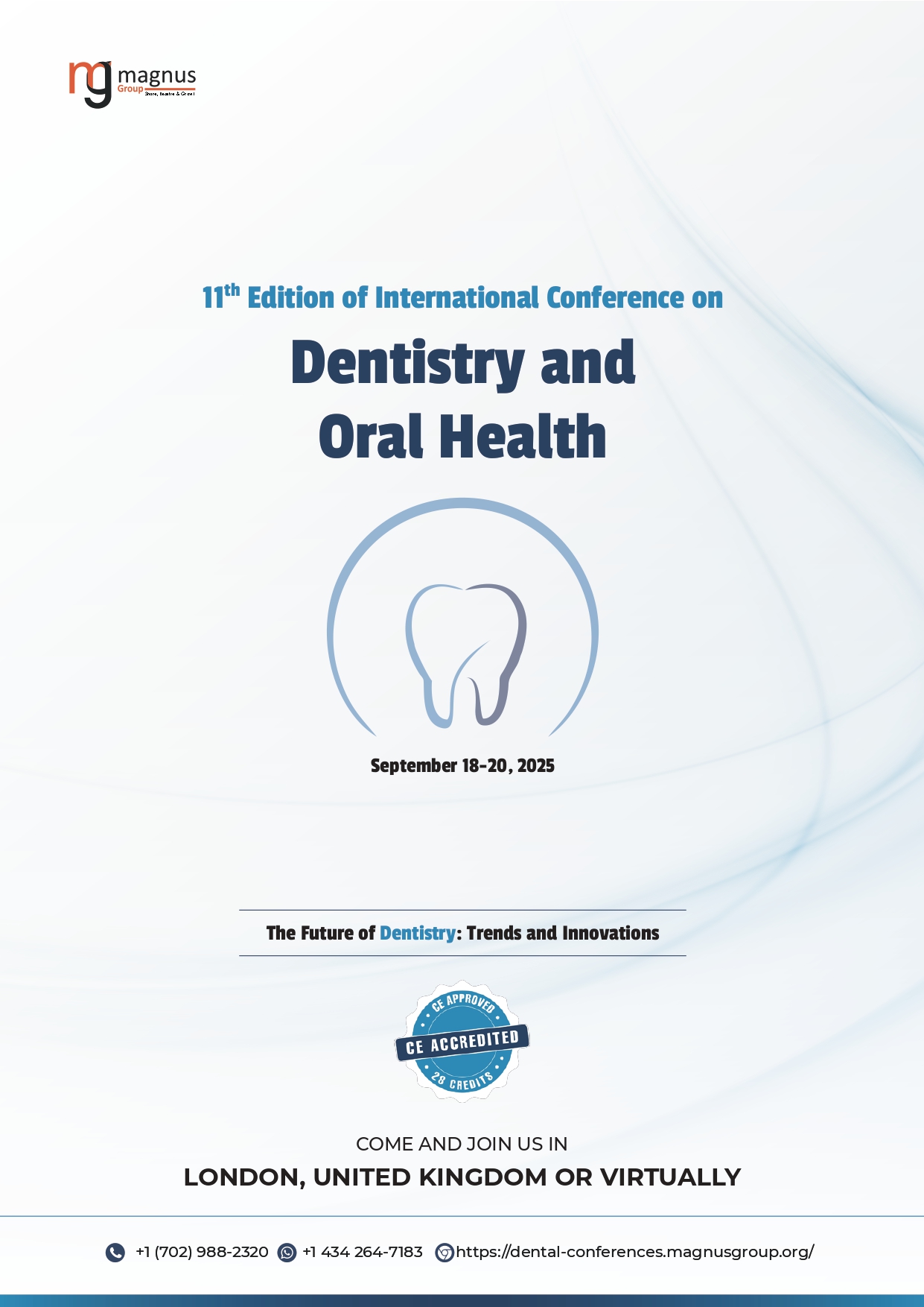 Dentistry<br>and Oral Health | London, UK Event Book