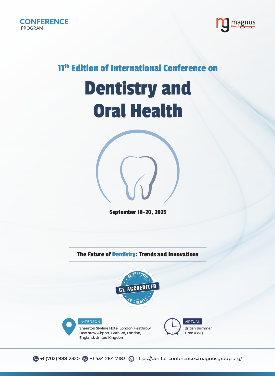 Dentistry<br>and Oral Health | London, UK Program