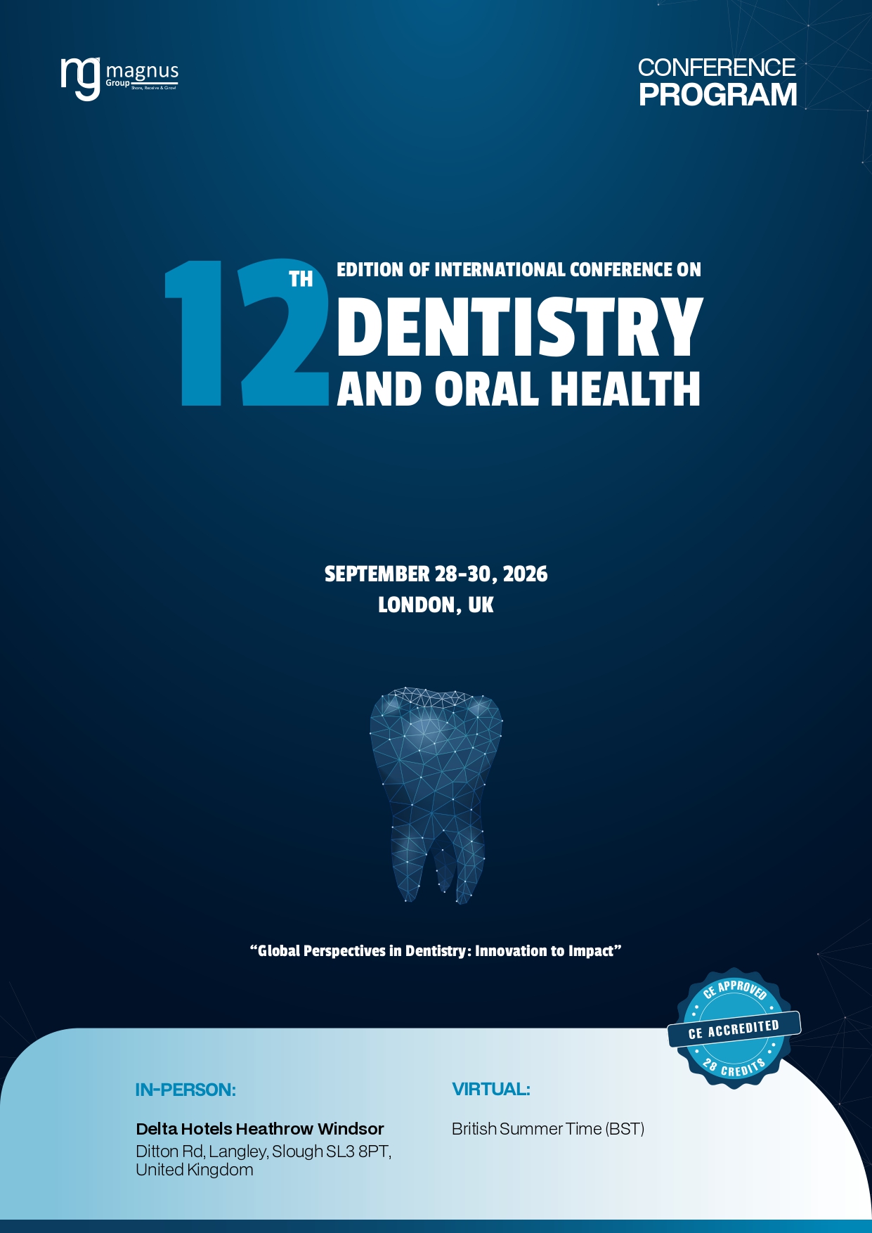 Dentistry<br>and Oral Health | London, UK Program