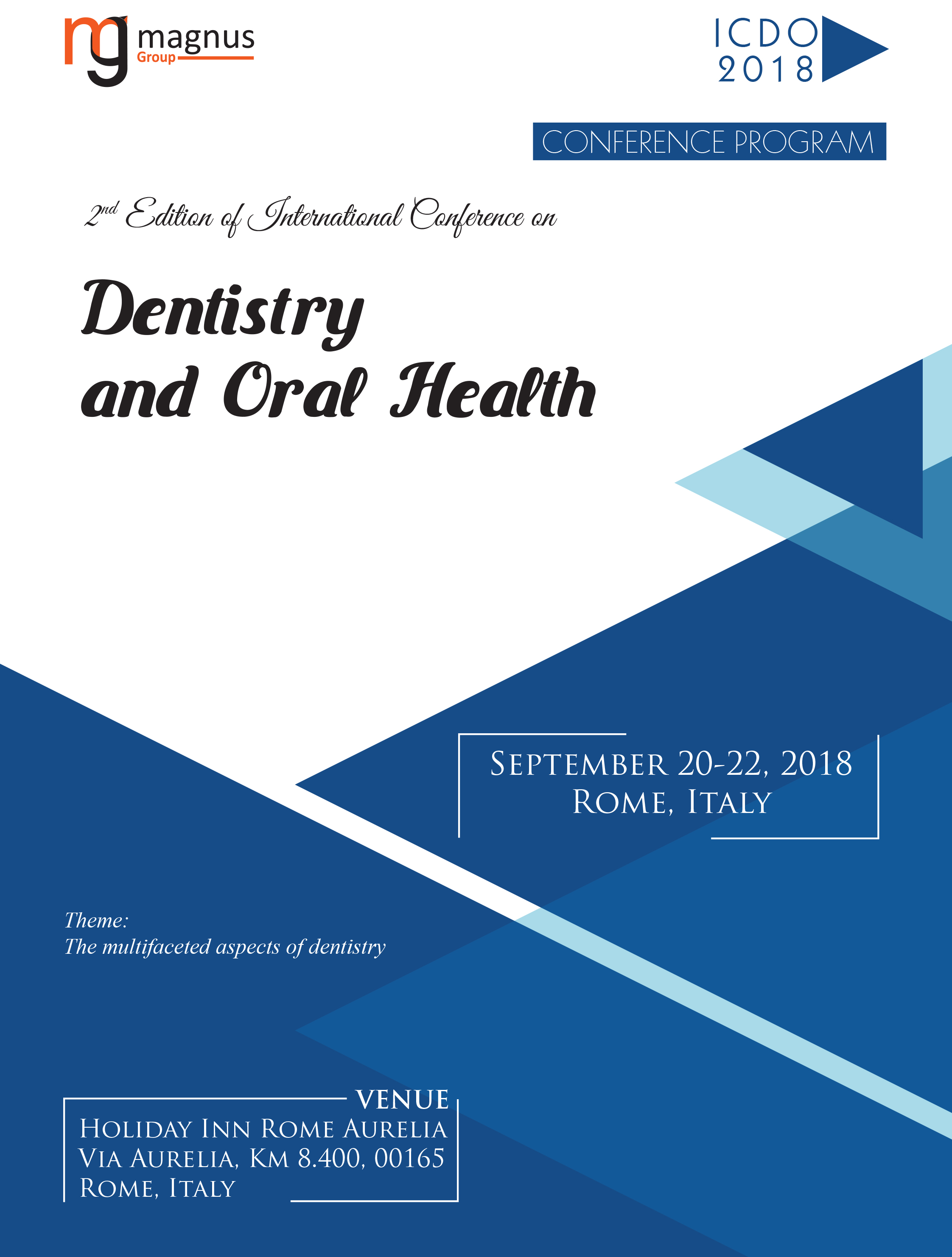 2nd Edition of International Conference on  Dentistry and Oral Health  | Rome, Italy Program