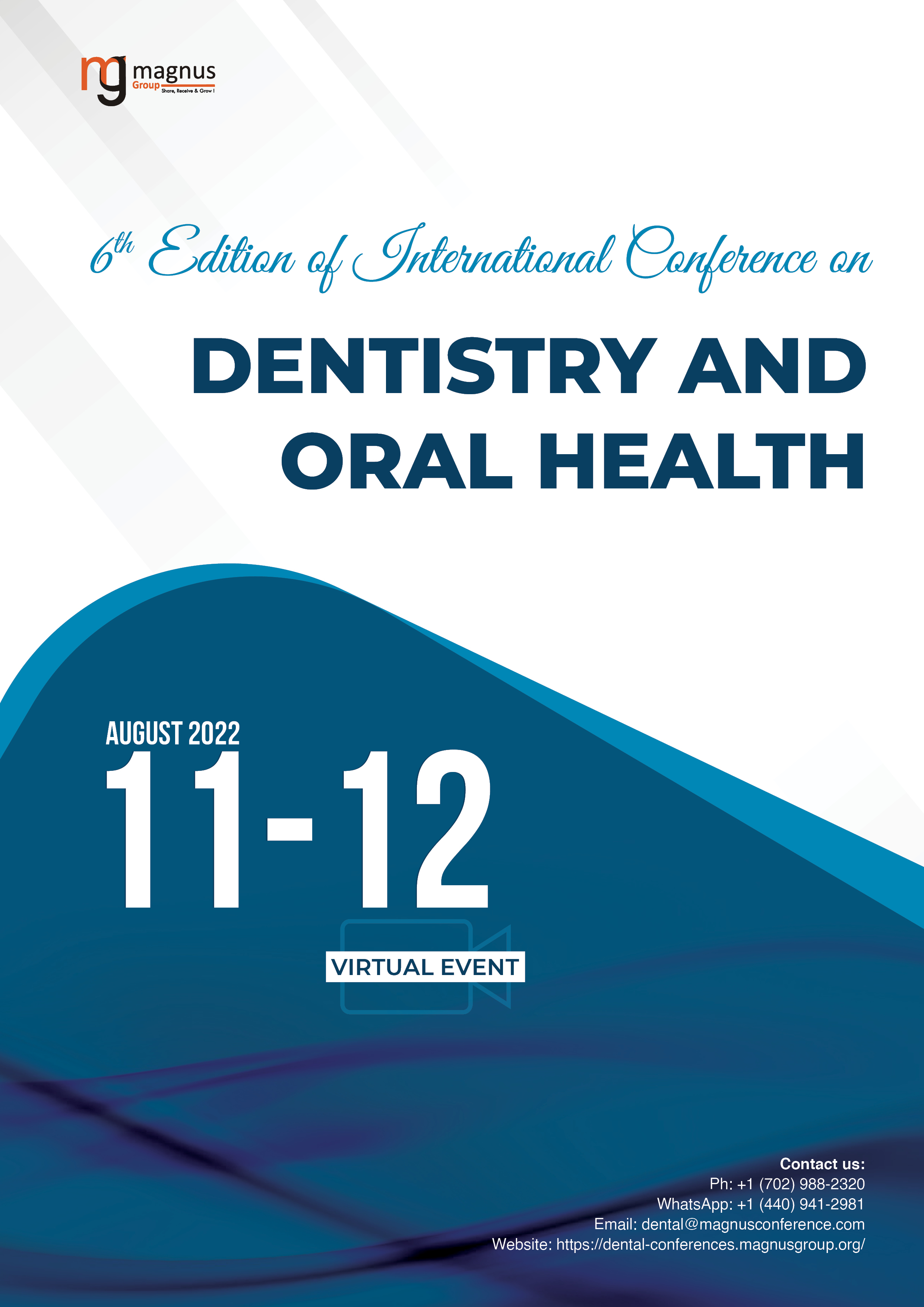 6th Edition of International Conference on  Dentistry <br>and Oral Health  | Online Event Book